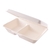 Compostable 9 x 6 inch Two Compartment Bagasse Clamshell