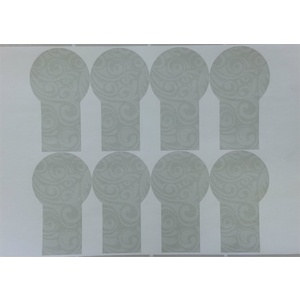 Tri-Label Elegance Keyhole Labels