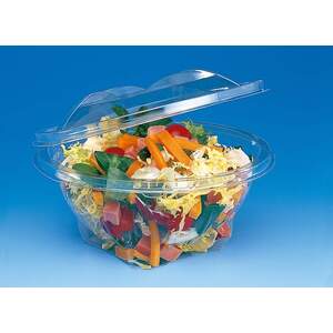 250ml Clear Salad Container With Tear-off Lid