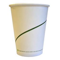 Sustain Single Walled Bio Hot Cup - Print - 12oz/360ml