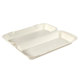 HBB90 13X6" BAGASSE CLAMSHELL 250