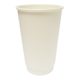 16OZ WHITE DOUBLE WALL HOT CUP