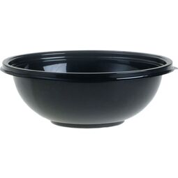 1500ml Classic Round Black Salad Bowl