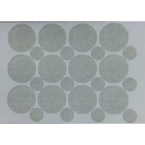 Tri-Label Elegance Round Labels