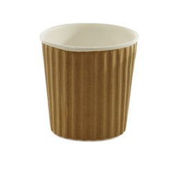 4OZ BROWN KRAFT RIPPLE CUPS