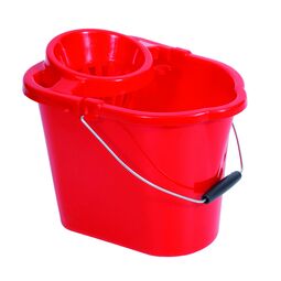 104025 12L RED BUCKET + WRINGER