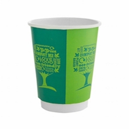 VDW-08-GT 8OZ GREEN TREE D/WALL CUPS