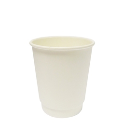 D04022 8OZ WHT D/WALL HOT CUP