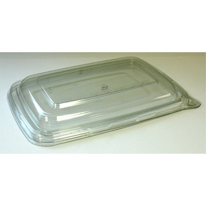 Salad rPET Flat Container Lid - 590ml (20oz)