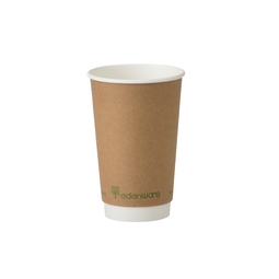 16OZ D/WALL PLA CUP KRAFT EDENWARE 500