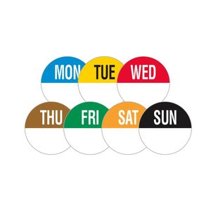 Thursday Half Dot Label (1x1000) - 19mm