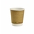 8oz Compostable Brown Kraft Double Wall Hot Cup