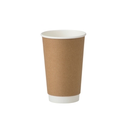 D04014 16OZ KRAFT DOUBLE WALL HOT CUP