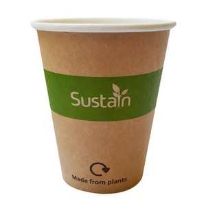 Sustain Printed Kraft Single Wall Hot Cup - 8oz/240ml