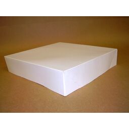 White Compostable 12in Wedding Cake Box Lid