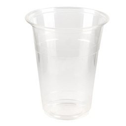 12oz Clear Compostable PLA Tumbler