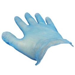 BLUE LARGE POLYTHENE GLOVES