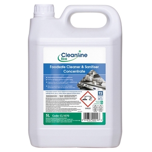 Cleanline Eco Foodsafe Sanitiser Concentrate - 5 Litre