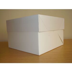 White Compostable 9in Wedding Cake Box Base