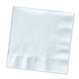 Recycled Napkin 1 ply - White - 300 x 300mm