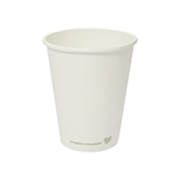 6oz Compostable White Single Wall Hot Cup