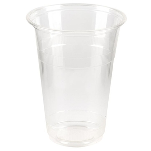 16oz Clear Compostable PLA Tumbler