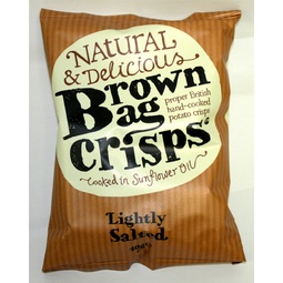 BROWN BAG LIGHTLY SALTED CRISPS