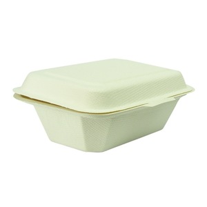 Regular Compostable 7 x 5 inch Bagasse Clamshell