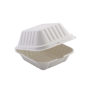 Hinged Compostable Food Container