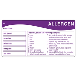 51X102MM ALLERGEN LABELS IT116478    500