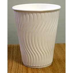 NDW90 12OZ WHITE D/WALL TRI-CUP